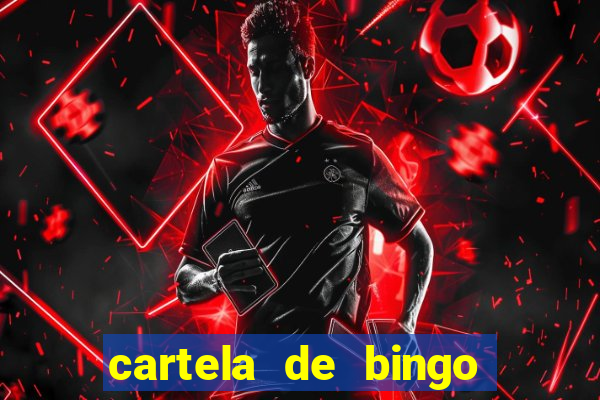 cartela de bingo pra imprimir